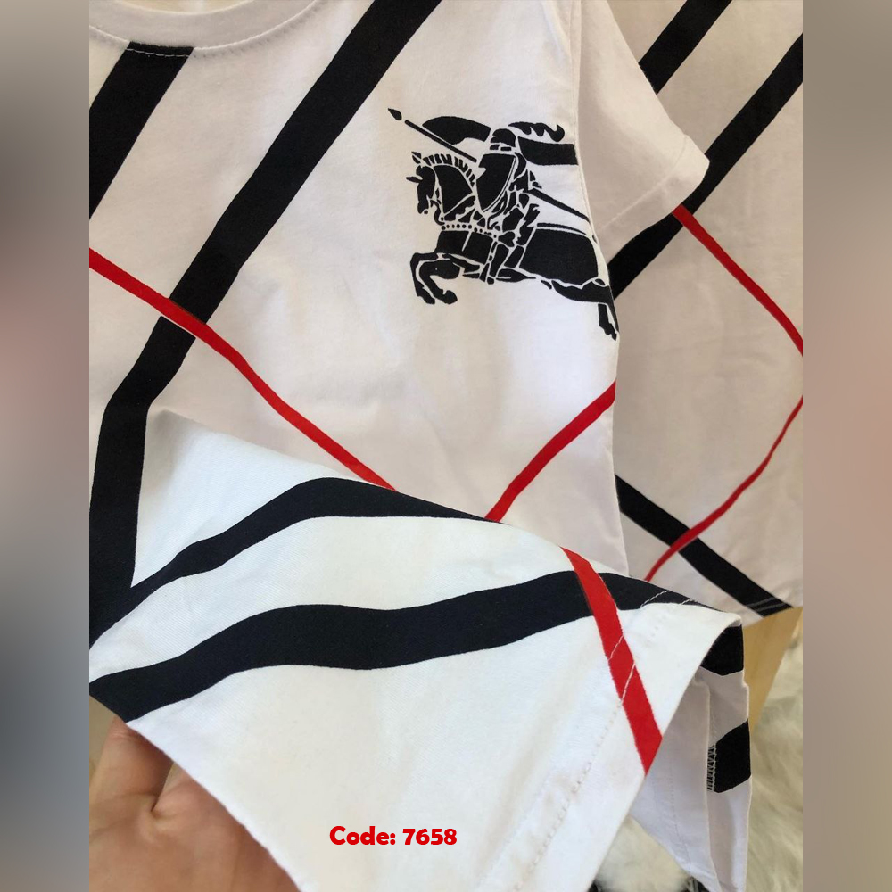 تصویر شماره 4 از ست دو تیکه تیشرت و شلوارک طرح Burberry