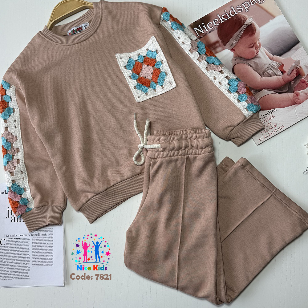 تصویر شماره 1 از ست بلوز و شلوار (دو تیکه) دخترانه ترک