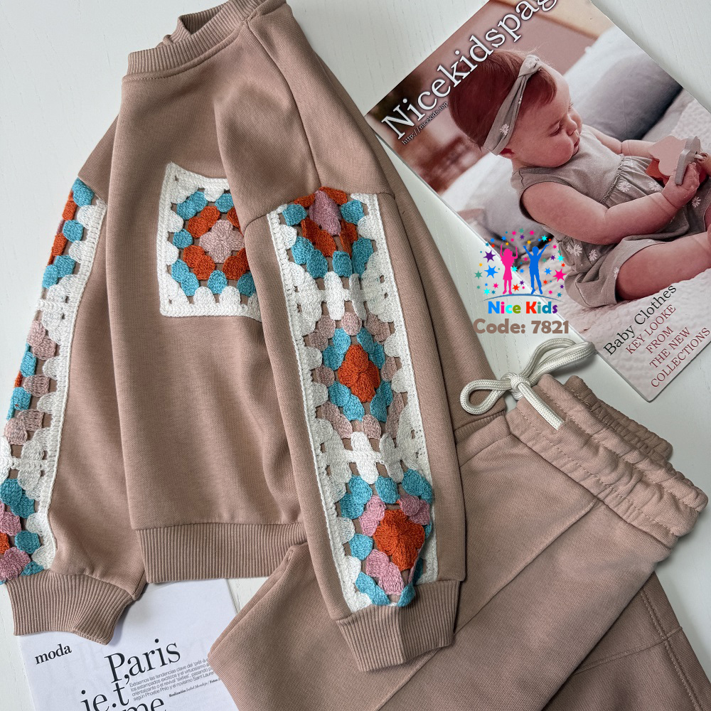 تصویر شماره 5 از ست بلوز و شلوار (دو تیکه) دخترانه ترک