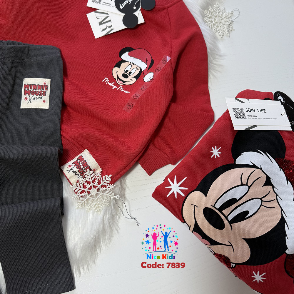 تصویر شماره 1 از ست بلوز و لگ مینی ماوس طرح کریسمسی