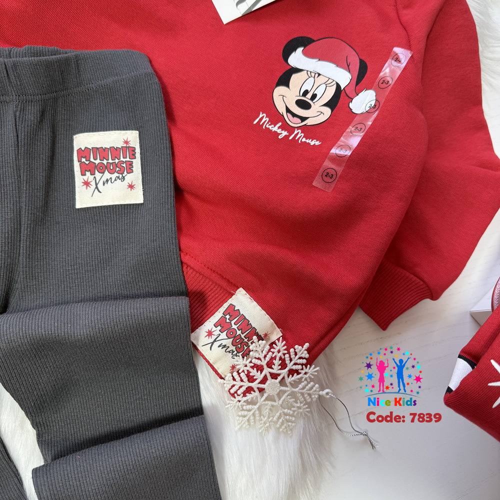تصویر شماره 2 از ست بلوز و لگ مینی ماوس طرح کریسمسی