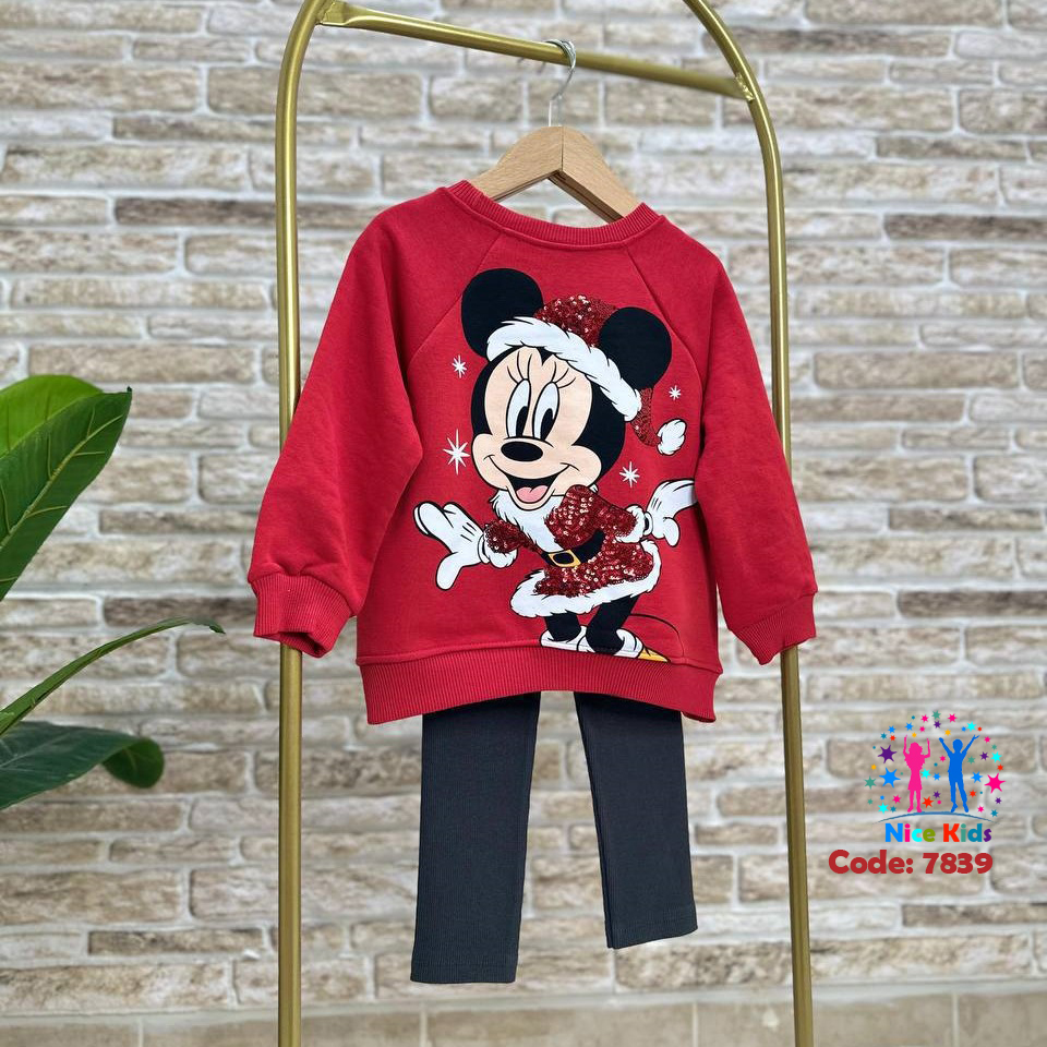 تصویر شماره 6 از ست بلوز و لگ مینی ماوس طرح کریسمسی