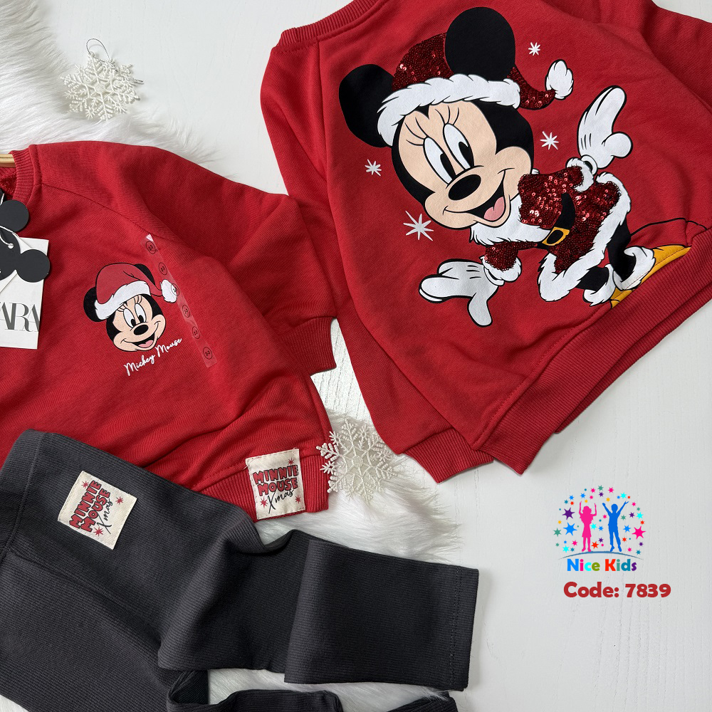 تصویر شماره 7 از ست بلوز و لگ مینی ماوس طرح کریسمسی