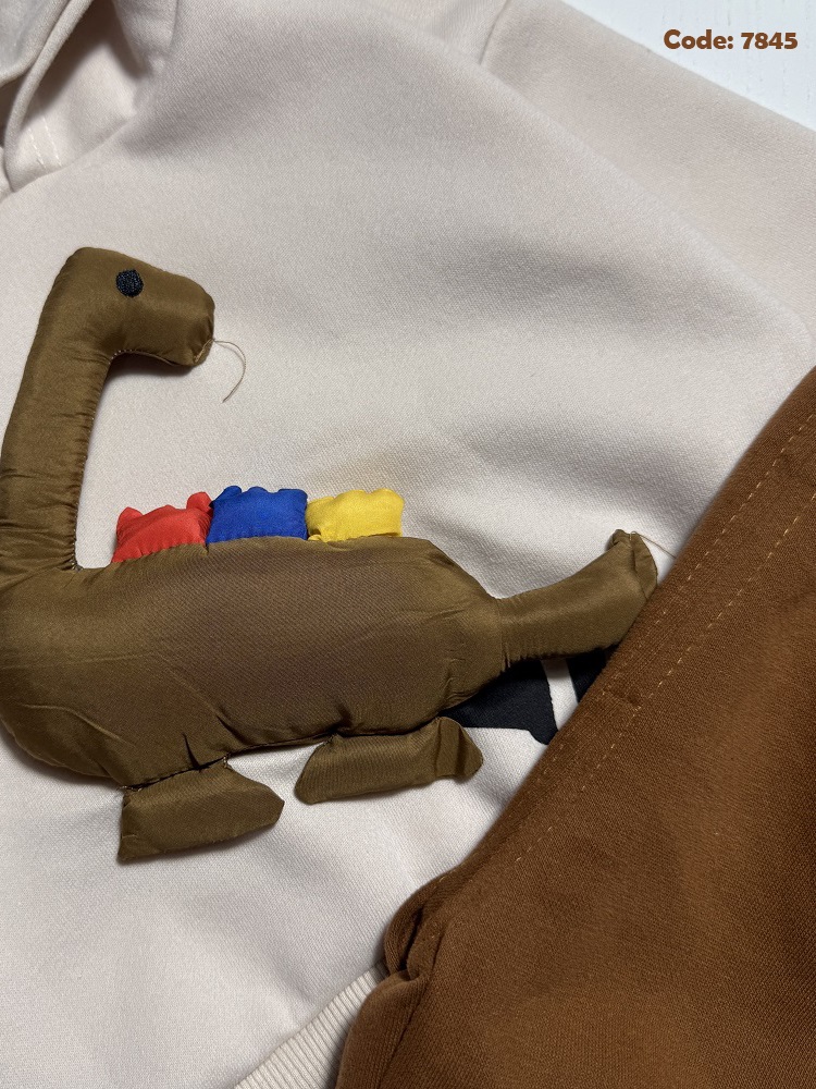 تصویر شماره 1 از ست دوتیکه هودی شلوار داینو