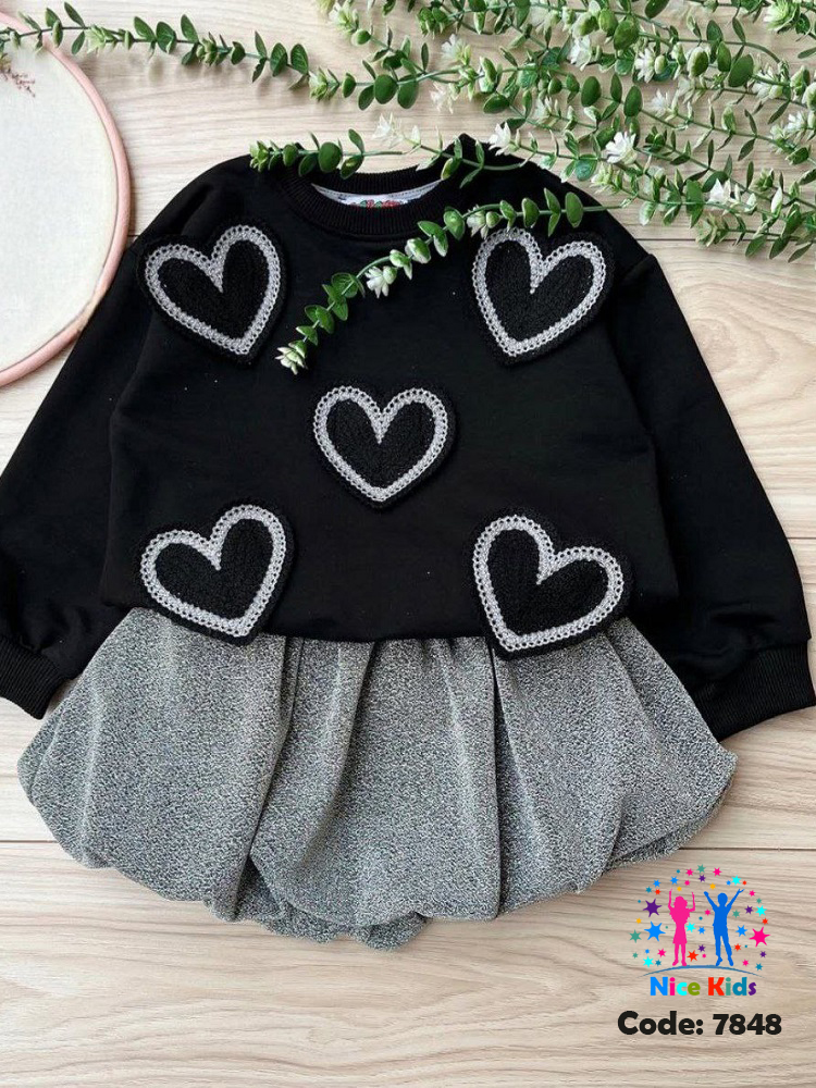 تصویر شماره 7 از ست بلوز و دامن دخترانه ترک