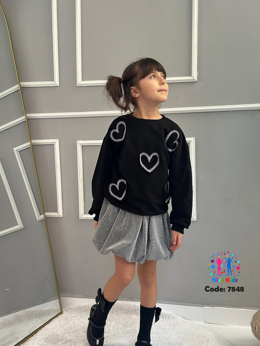 تصویر شماره 8 از ست بلوز و دامن دخترانه ترک