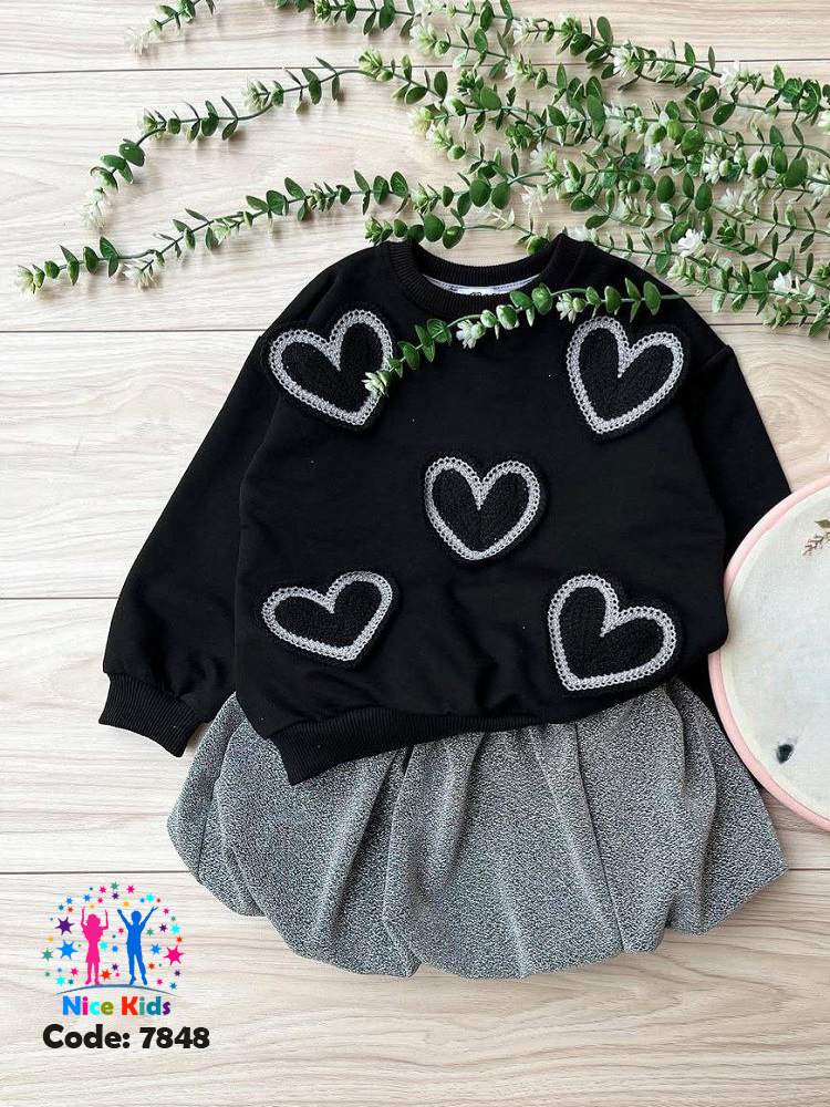 تصویر شماره 1 از ست بلوز و دامن دخترانه ترک