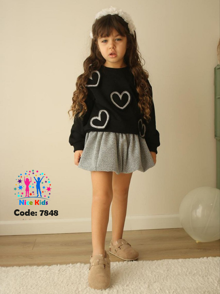 تصویر شماره 2 از ست بلوز و دامن دخترانه ترک