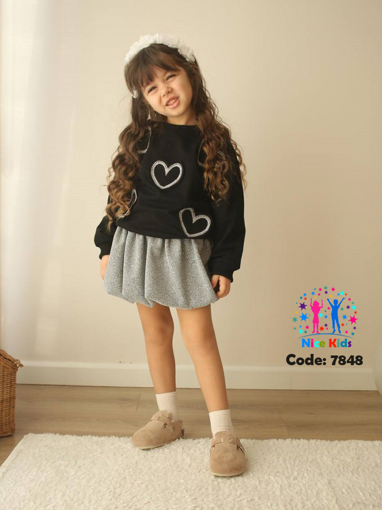 تصویر شماره 3 از ست بلوز و دامن دخترانه ترک