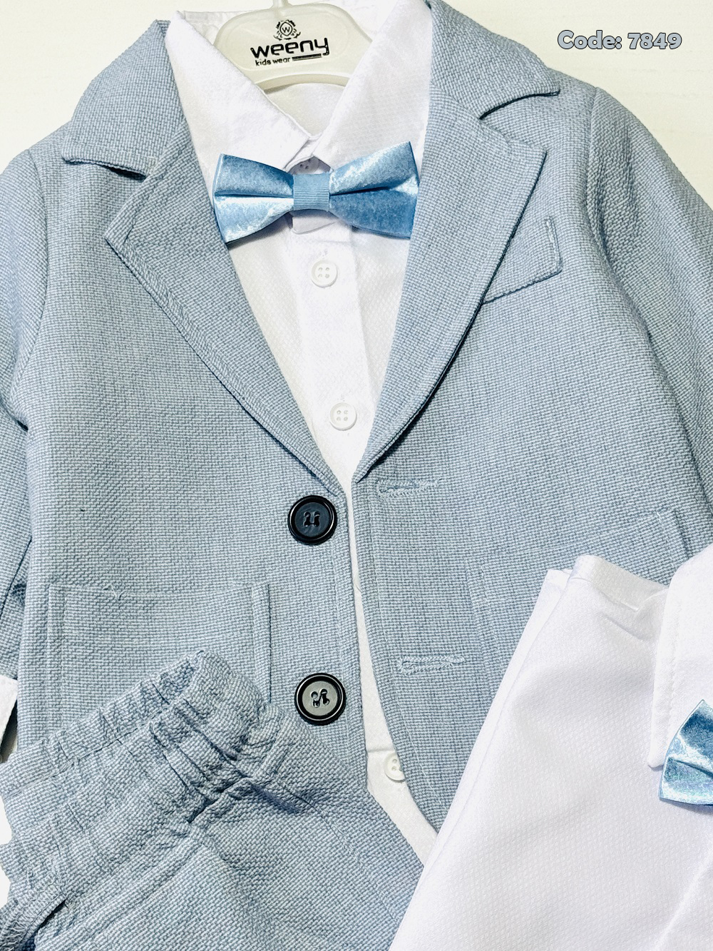 تصویر شماره 5 از کت و شلوار مجلسی پسرانه ترک (ست 4 تیکه)