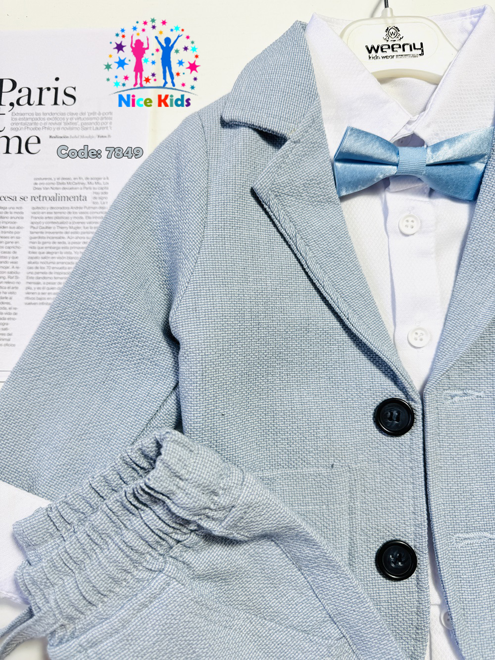 تصویر شماره 6 از کت و شلوار مجلسی پسرانه ترک (ست 4 تیکه)