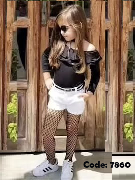 تصویر شماره 4 از جوراب شلواری زنبوری مجلسی دخترانه