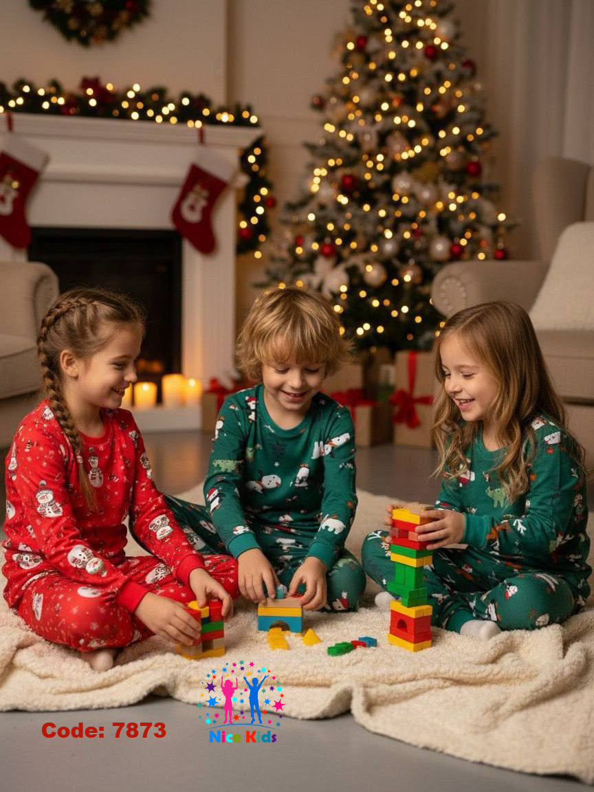 تصویر شماره 4 از ست دو تیکه بلوز شلوار یلدایی و کریسمسی ترک