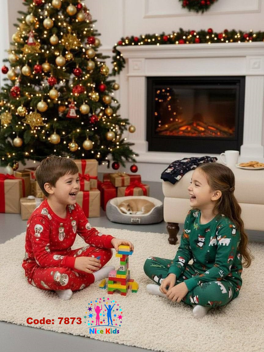 تصویر شماره 3 از ست دو تیکه بلوز شلوار یلدایی و کریسمسی ترک