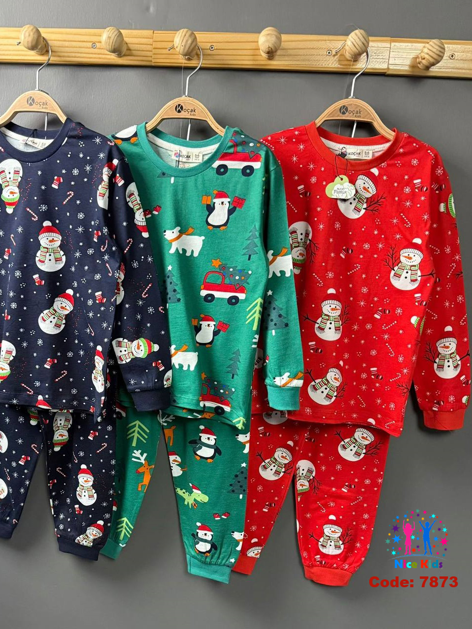 تصویر شماره 2 از ست دو تیکه بلوز شلوار یلدایی و کریسمسی ترک