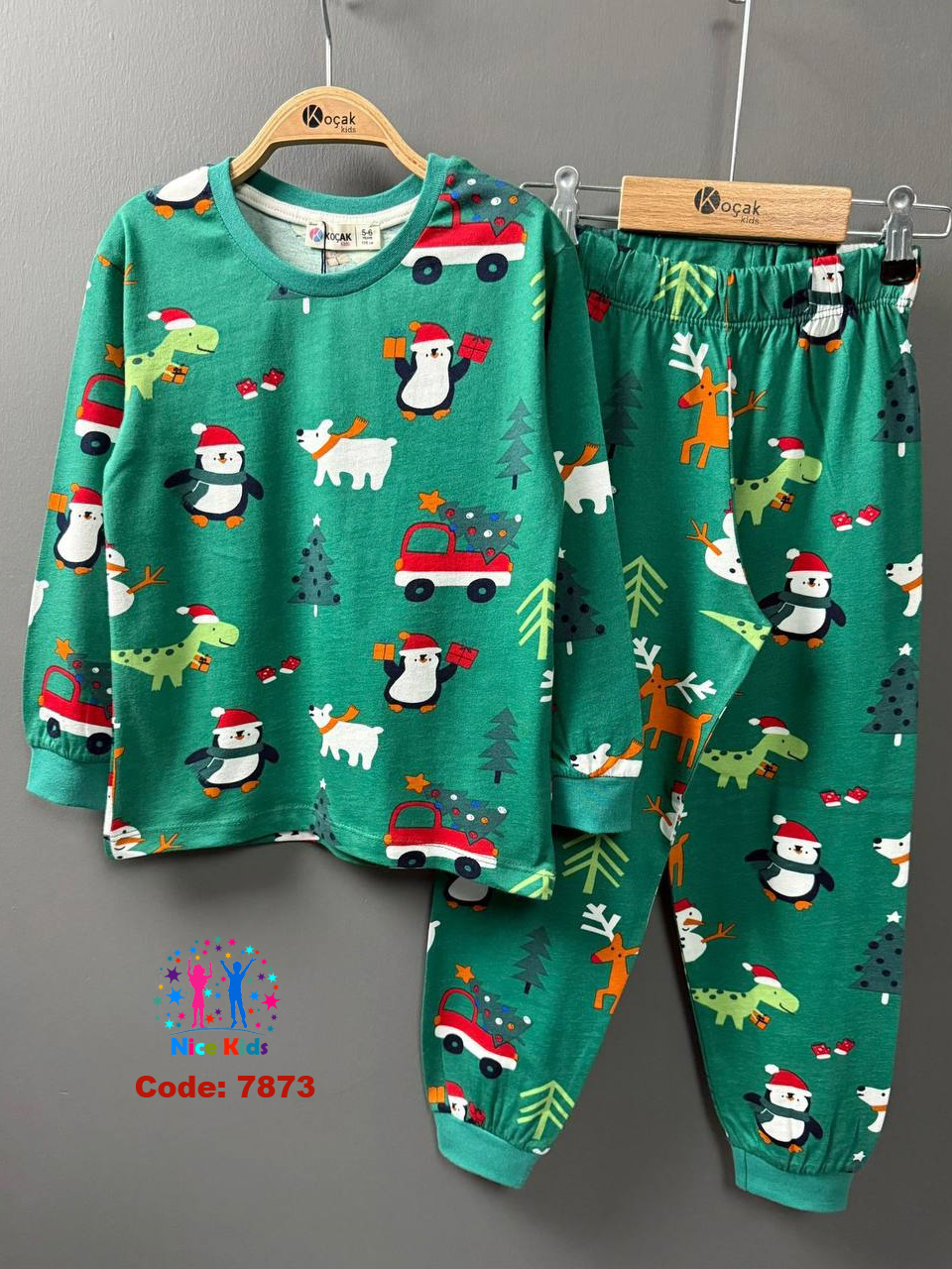 تصویر شماره 1 از ست دو تیکه بلوز شلوار یلدایی و کریسمسی ترک